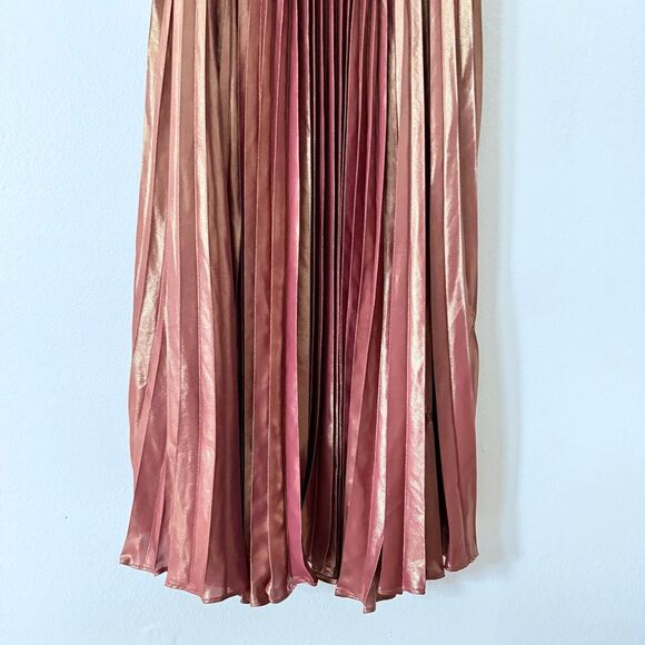 Anthropologie Plissé Halter Maxi Dress Women's Size 3X - Picture 4 of 11